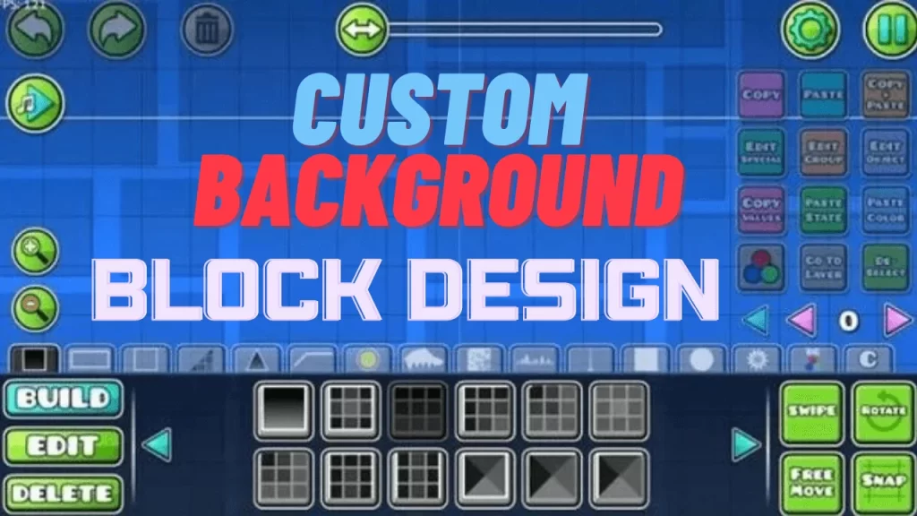 geometrydownload - geometry dash  featured level with custom Background design
